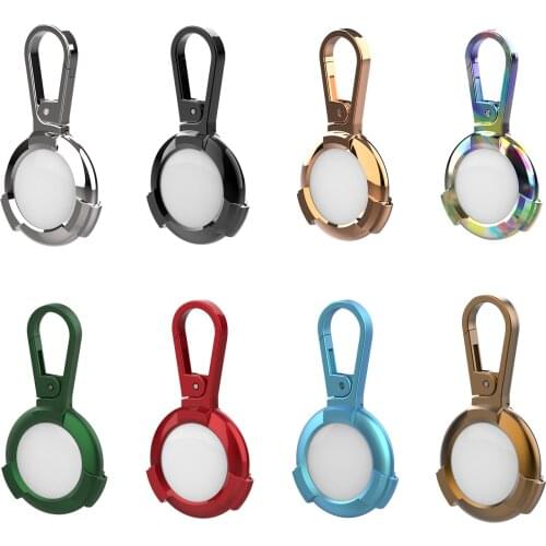 For Apple Airtags Metal Protective Sleeve For Apple Locator Tracker Anti-lost Device Keychain Protective Sleeve Hot