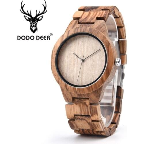 DODO DEER erkek kol saati Wristwatches Mens Wooden Casual Watch Laser Design часы мужские Quartz Male Drop Shipping Gift for Him