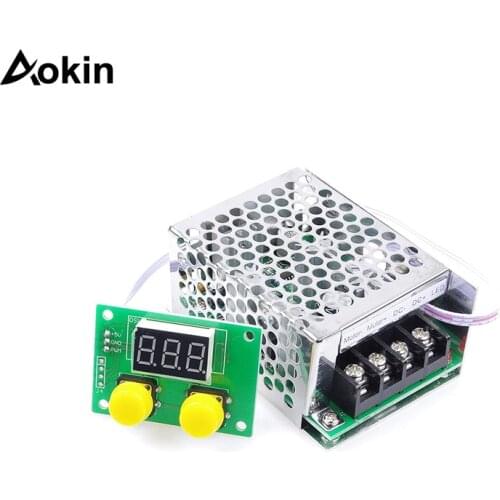 PWM DC Motor Governor 12V 24V 36V DC 9-40V 12A Digital display Percentage Stepless Speed Switch