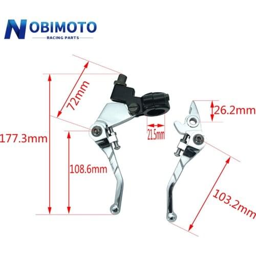 New Aluminum Alloy Folding Clutch & Brake Lever Brake handle Fit CRF IRBIS Apollo Xmotos KAYO BSE Pit Dirt Bike Parts WG-107