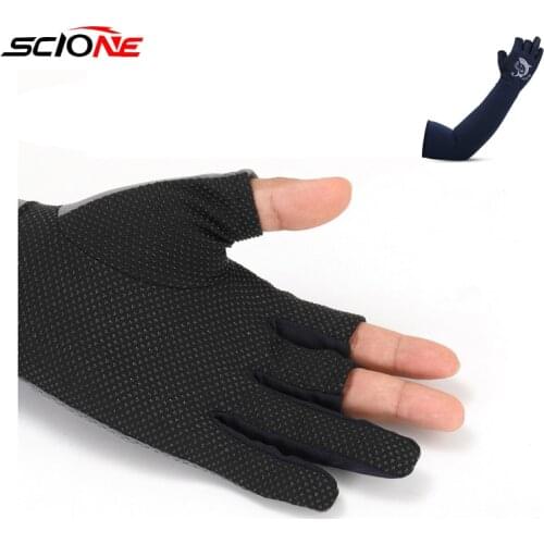 Fishing Gloves Sun Protection Special Waterproof Three-Finger Bait GlovesProfessional Flying Knock Gloves Lure Equipment X620G