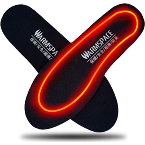 WARMSPACE Sports Shoes Insole USB Heated Shoe Insoles Foot Warm Pad Feet Warm Sock Pad Battery Charged Heating Insoles Winter