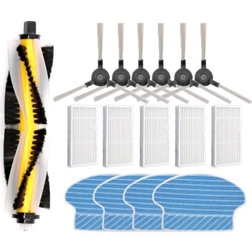 Roller Brush Side Brush HEPA Filter Mop Cloth for SENCOR SRV 4000GD-EUE3 Robotic Vacuum Cleaner Spare Parts Accessories