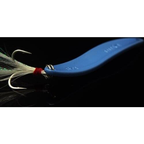 Fishing Colorful Spoon Lure Bait Pure Copper 11g 60mm Feather Jig Owner Hooks ML M Rod Long Shot