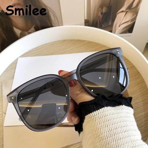 2021 New High-Grade Grey Square Sunglasses Women Vintage Brand Designer Polarized Sun Glasses For Female TR90 Anti Glare Glasses