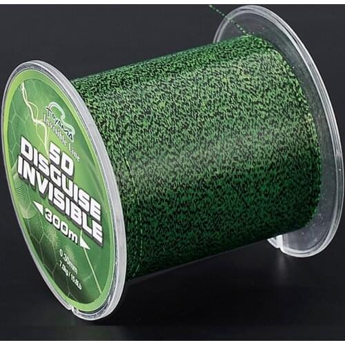 Super Strong Spotted Line 300M Invisible Fishing Line Speckle Fluorocarbon Coating Fishing Nylon Line