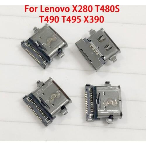 30pcs TYPE-C USB Connector Jack DC Power Port For Lenovo ThinkPad X280 T490 T480S X390 L13 T590 Laptop DC Connector USB-C Socket