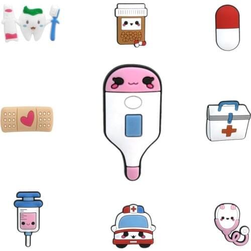 1PCS PVC Magnet medicine series anime Refrigerator label cute Magnetic stickers Magnets Souvenir home decoration collection gift