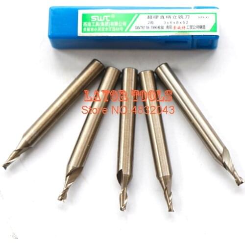 50pcs 2/3/4-F Diameter Milling Cutter Straight Shank Router Bit CNC Tools Equipment milling cutter rotary cutter High Quantity