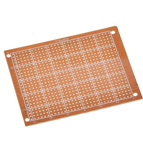 10pcs 7x9 7*9cm Single Side Prototype PCB Breadboard Universal Board Experimental Bakelite Copper Plate Circuirt Board Yellow