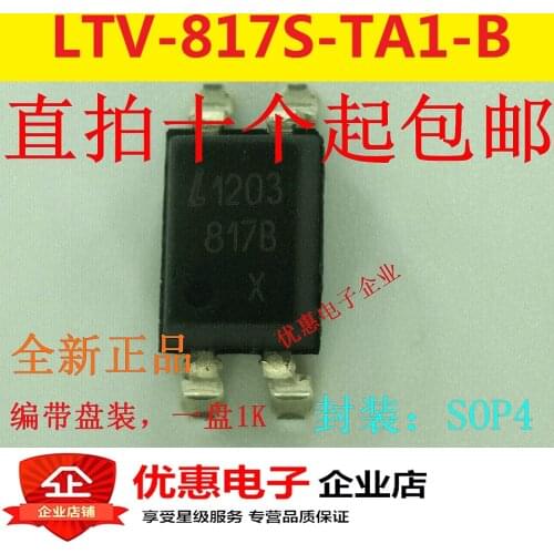 100% Original New 10pcs/Lot LTV-817S-TA1-B SOP-4 LTV817B LTV-817B