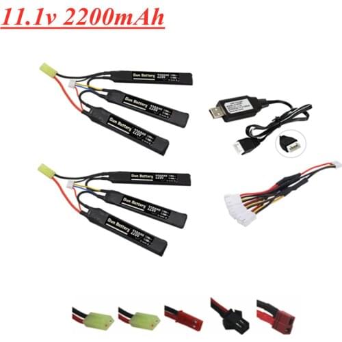 103mm 3s Water Gun Lipo Battery 11.1V 2200mAh 40c 452096 XT60 T Plug for Mini Airsoft BB Air Pistol Electric Toys Gun RC Parts