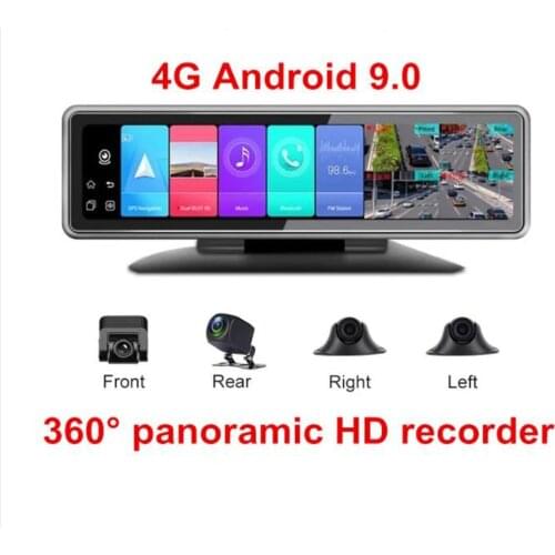 2021 T88 Android 9.0 4CHs record 360° view car 2+32G GPS navigation car night vision phone remote monitor