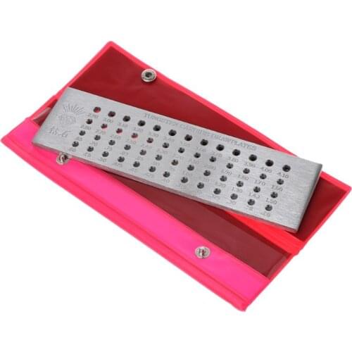 52 Holes Tungsten Carbide Wire Drawplate for Jewelry Making Round 0.26-4.10mm J78F