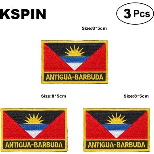 Angola Rectangular Shape Flag patches embroidered flag patches national flag patches for clothing DIY Decoration