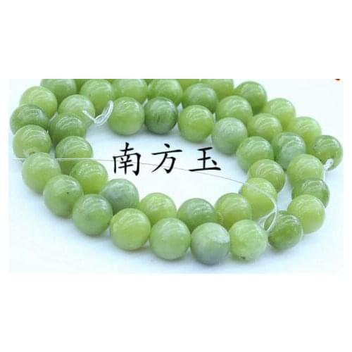 Natural Stone Beads Lemon Green Jades Round Loose Spacer Beads For Jewelry Making 6/8/10mm DIY Bracelets 15'Strand fg4s