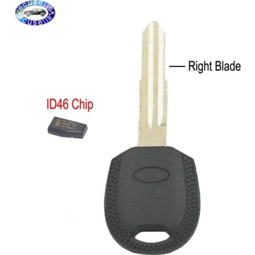 Transponder Ignition Blank Key Shell Case ID46 PCF7936 Chip For For Kia Cerato Morning Picanto Sportage Right Blade