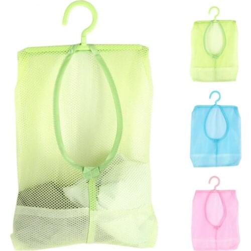 Space Saving Hanging Mesh Bags Bathroom Underwear Clothes Organizer Net Bag Baby Mini Toy Organizer Green Blue Pink Bags 1PC
