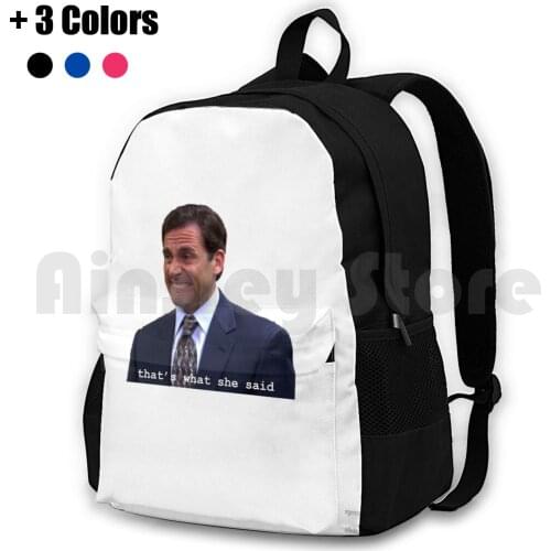 ThatS What She Said Outdoor Hiking Backpack Riding Climbing Sports Bag Office Thats What She Said Michael Michael Jim Pam