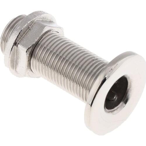 Boat Thru Hull Fitting/Drain for 38mm 1-1/2" Hose Barb 316 Stainless Steel