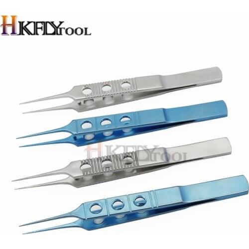 Surgery tool instrument 11cm stainless steel ophthalmic microsurgical instruments Ophthalmic forceps with hook platform