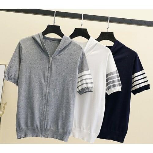 Hooded Thin Sweater Cardigan Women Silk Linen Spring Summer Lace Up V-neck Short Design Loose Cape Cardigans Outerwear Female