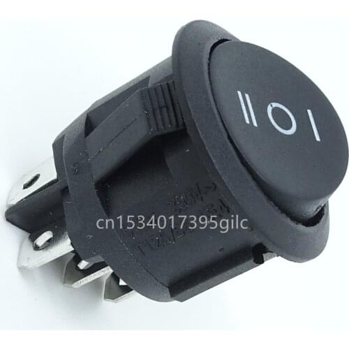 Round three-speed six-pin rocker switch 6-pin 3-speed mechanical rocker Small electrical switch 2-speed 6-pin juicer power butto