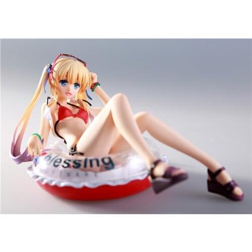 18cm Saenai Heroine no Sodatekata Eriri Spencer Sawamura Swimsuit Ver. Scale PVC Figure Collectible Model Toy