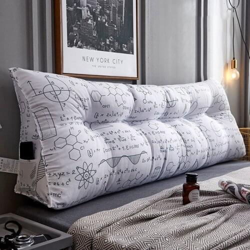 Multifunction double pillow simple bed pillow double tatami bed soft bag removable bed pillow for sleep modern home decor