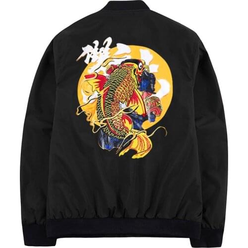 Mens jackets and coats Chinese Characters Print jacket hip hop dragon windbreaker streetwear Stand Collar clothes drop shipping