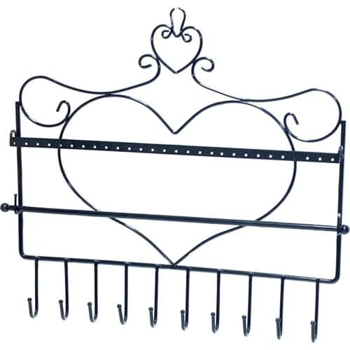 Wall Hanger or Rotating Jewelry Earring Organizer Necklace Display Rack Holder