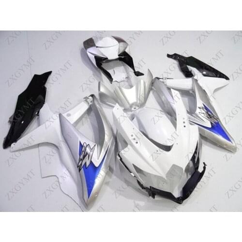 Fairing GSX R 600 2008 - 2010 K8 White Silver Motorcycle Fairing for Suzuki GSXR600 08 09 Fairings for Suzuki GSXR750 08 09