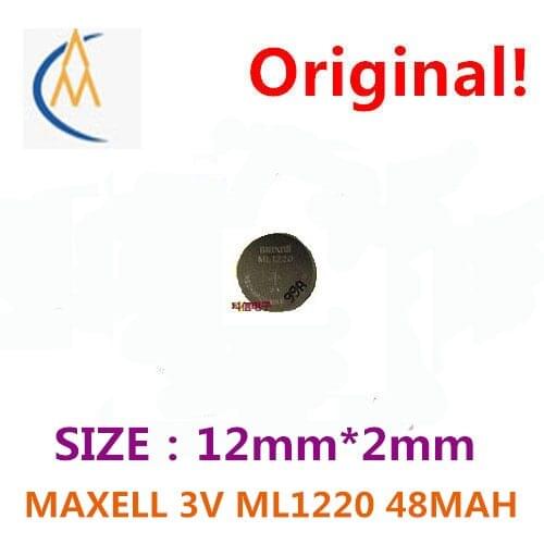 Original brand new MAXELL 3 v button battery charging laptop computers store memories ML1220 light body