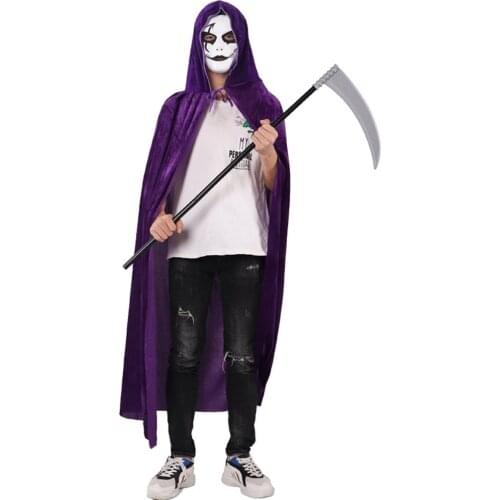 Halloween Plastic Death Scythe Cosplay Costume Accessories Halloween Decoration Photo Props Adult Kids Toys