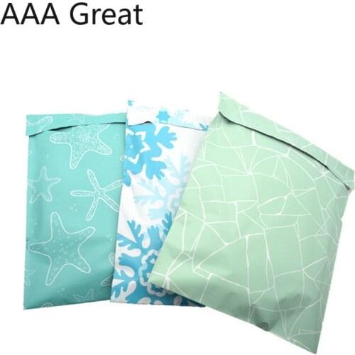 100Pcs/Lot Stars Poly Mailer Adhesive Envelopes Courier Bags Plastic Christmas Gifts Mailing Toys Boxes Packaging Bags Cartoon