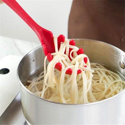 Silicone Pasta Noodle Spoon Pasta Scoop colander Noodle Spaghetti Ladle Slot Spoon Nylon Colander Kitchen Gadget Eco Friendly