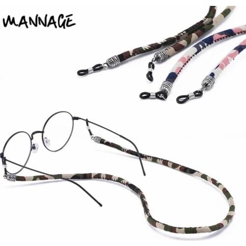 2pcs Camo Pattern Eyeglasses Lanyard Sunglasses Neck Cord Sports Style Glasses Cord Eyewear Strap