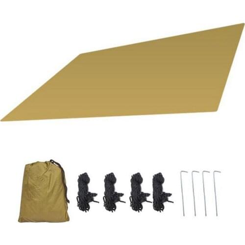 Four Corner Canopy sky curtain Picnic Mat Waterproof Sunscreen Outdoor Shade Cloth Summer awning Gardening havelock #25