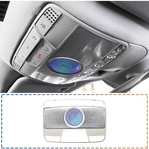 Advanced ambient light speaker For Mercedes Benz W205 W213 W222 GLC series reading light cover with horn sound roof lamp frames