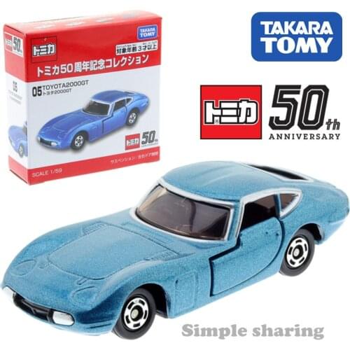Takara Tomy Tomica 50th Anniversary Collection 05 Toyota 2000GT Blue Scale 1/59 Car Kids Toys Motor Vehicle Diecast Model