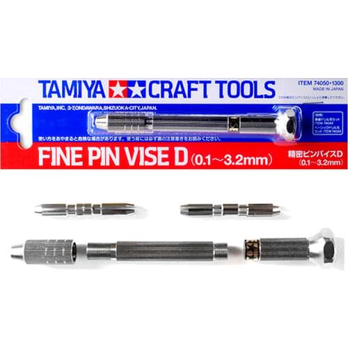 Tamiya 74050 Fine Pin Vise D (0.1mm-3.2mm) Craft Tools RC Plastic Model