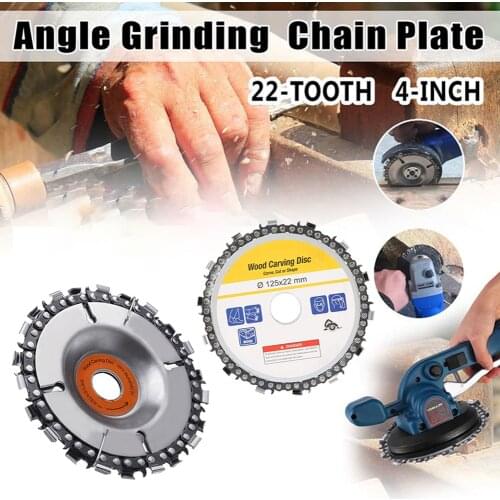 2.5/4/4.5/5Inch Angle Grinder Chain Disc Chainsaw Wood Carving Cutting Chain Saw Disc Electrical Power Accessory Tool