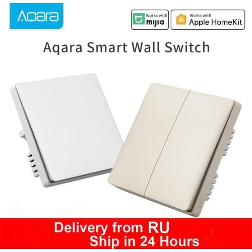 Aqara Smart Wall Switch Control Light Wireless Switch Zigbee No Neutral Smart Remote Light Work With Mijia App And Apple Homekit