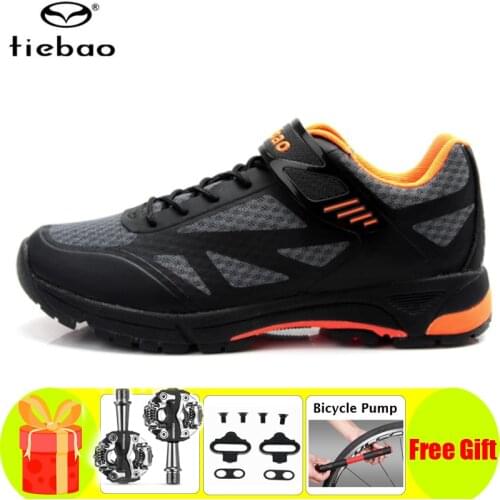 Tiebao Leisure Cycling Shoes Men SPD Pedals Sapatilha Ciclismo Mtb Men Sneakers Women Sports Mountain Road Bike Unisex Athletic
