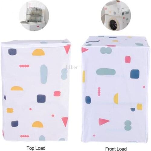 Washing Machine Dust Cover Waterproof Protective Case Front/Top Load Washer Storage Bag for Outdoor Indoor Use