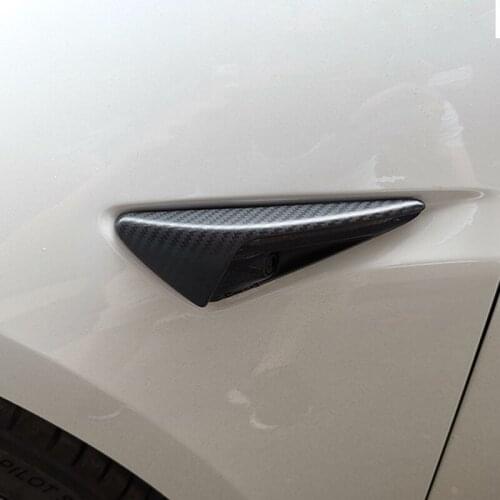 For Tesla Model 3 Y S X Genuine Carbon Fiber Turn Signals Camera Protection Cover Trim For Tesla Model Three Accessories