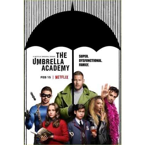 The Umbrella Academy Jeremy Slater TV Series Silk Fabric Wall Poster Art Decor Sticker Bright