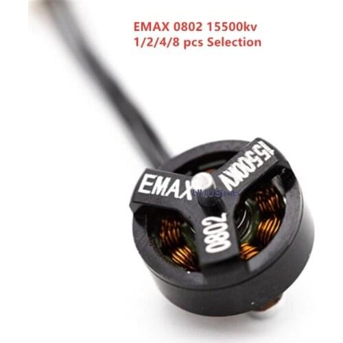 1/2/4/8 PCS Emax TinyhawkS Spare Part 0802 15500KV 1-2S Brushless Motor for RC FPV Racing Drone Quadcopter Multicopter toy