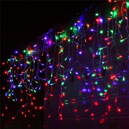 320 LED Window Curtain Icicle Fairy String Lights Twinkle Lights for Party Home Garden Bedroom Outdoor Indoor Wall Decorations