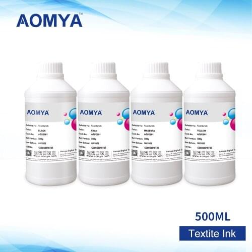 Aomya 6x500ml Digital Textile Ink for Epson R280 R290 R330 L800 L801 L805 L1800 1390 1400 1410 R1800 R1900/2000 F2000 DTG Ink